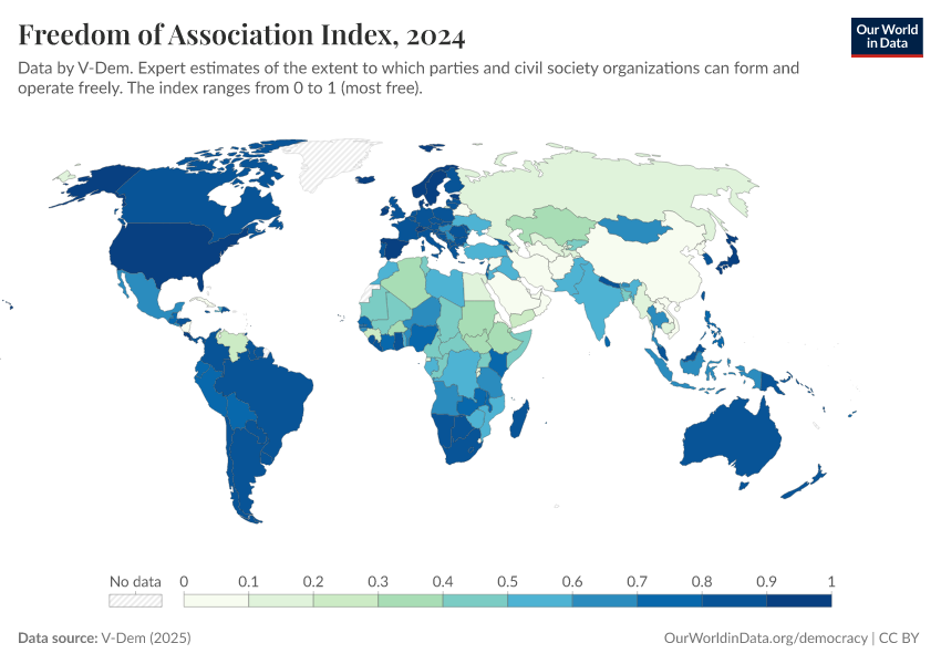 A thumbnail of the "Freedom of Association Index" chart