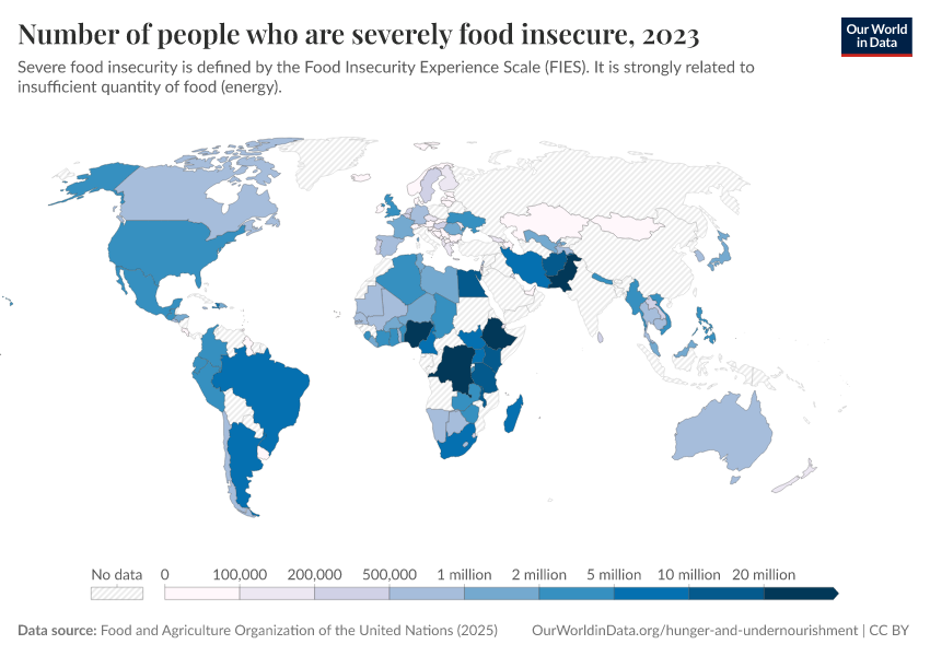 A thumbnail of the "Number of people who are severely food insecure" chart